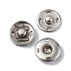 Non-Tarnish 202 Stainless Steel Snap Buttons BUTT-I017-01C-P-1