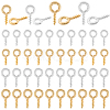 320Pcs 4 Style Brass Screw Eye Pin Peg Bails KK-BBC0020-32-1