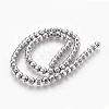 Electroplated Non-magnetic Synthetic Hematite Bead Strand G-E498-12A-04-2