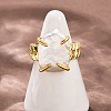 Square Natural Pearl Finger Rings RJEW-K286-09G-3