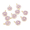 Brass Enamel Pendants LS-KK-A155-02G-2