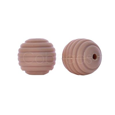 Thread Honeycomb Silicone Beads SI-JX0024A-35-1