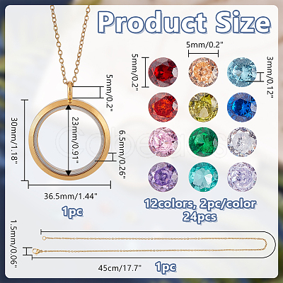 DIY Locket Pendant Necklaces Jewelry Kits DIY-PH0029-92G-01-1