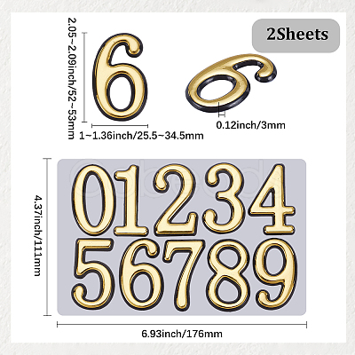 10Pcs ABS Plastic Stickers DIY-SP0007-95B-1