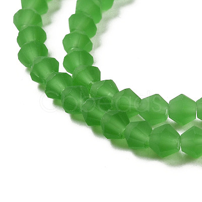 Imitate Austrian Crystal Frosted Glass Beads Strands EGLA-A039-T4mm-MD03-1