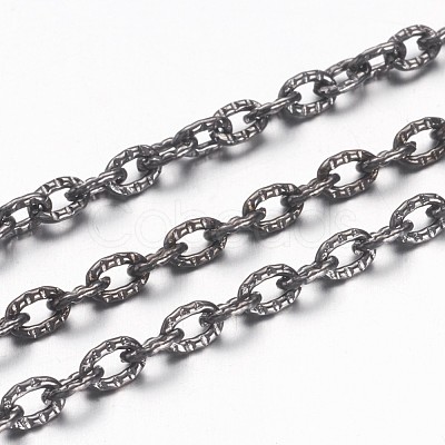 Iron Textured Cable Chains X-CHT104Y-B-1