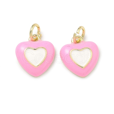 Brass Enamel Pendants KK-B170-01G-04-1