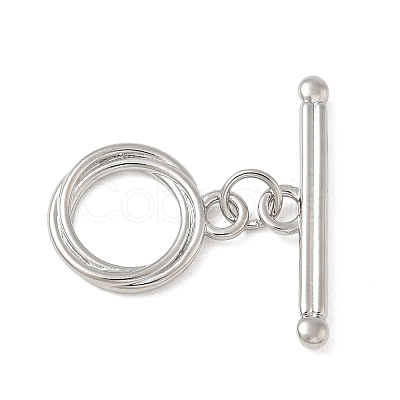 Brass Toggle Clasps KK-CBAFC6C-07G-P-1