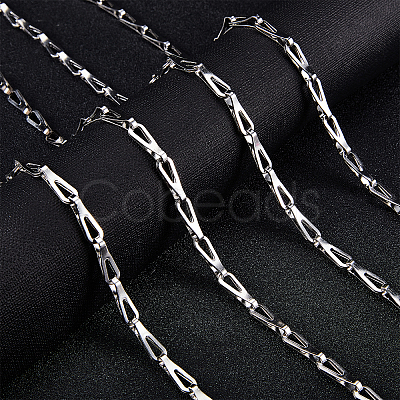 304 Stainless Steel Bar Link Chains CHS-UN0001-12P-1
