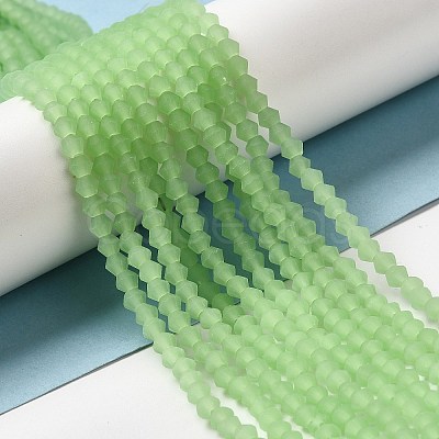 Imitation Jade Frosted Glass Bead Strands X1-GLAA-F029-JM4mm-B01-1