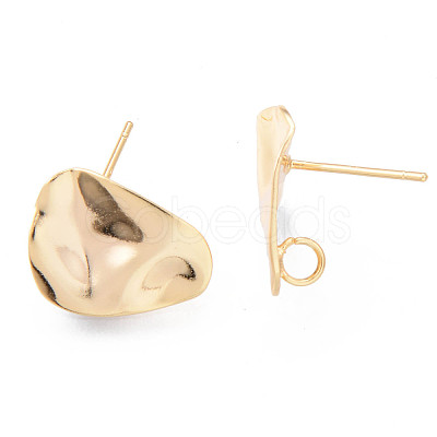 Brass Stud Earrings Findings KK-R116-017-NF-1