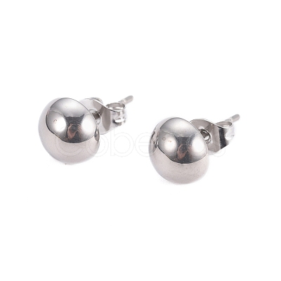 304 Stainless Steel Stud Earrings EJEW-I236-01-1
