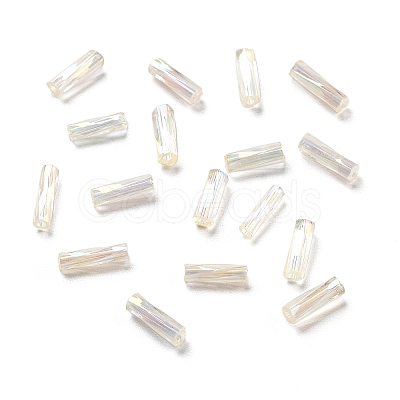 10G Ceylon Glass Twist Bugle Beads X-SEED-L012-01A-1