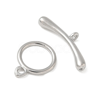 Brass Toggle Clasps KK-CBAFC6C-07E-P-1