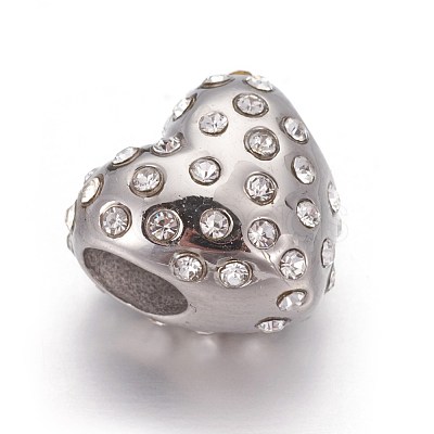 304 Stainless Steel European Style Beads OPDL-L013-22B-1