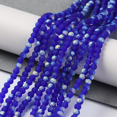 Imitation Jade Glass Beads Strands EGLA-YW0003-19A-05-1