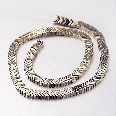 Electroplate Non-magnetic Synthetic Hematite Bead Strands G-F300-19-06-1
