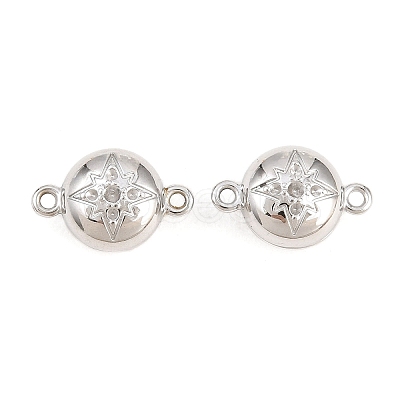 304 Stainless Steel Magnetic Clasps with Loops STAS-P452-04H-P-1