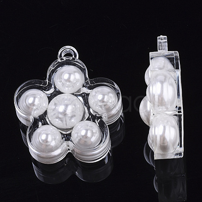 Transparent Acrylic Pendants X-TACR-R146-001-1