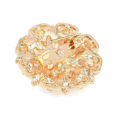 12Pcs Exquistie Rhinestone Brooch JEWB-G047-01KCG-1