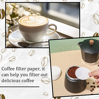 100Pcs Paper Coffee Filters FIND-WH0423-58B-1