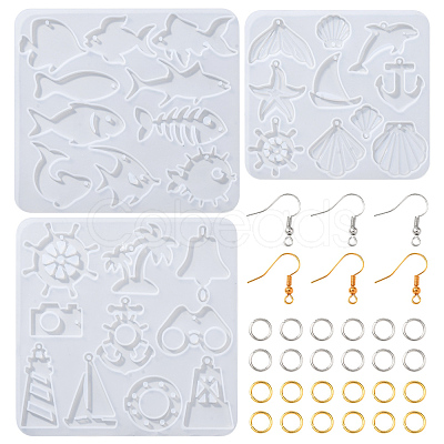 DIY Dangle Earring Making Kits DIY-FS0008-26-1
