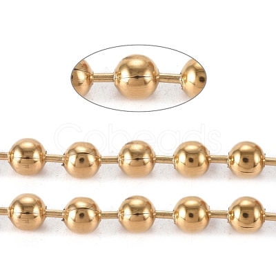 PVD Vacuum Plating 304 Stainless Steel Ball Chains CHS-F009-01H-G-1