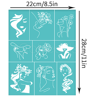 Self-Adhesive Silk Screen Printing Stencil DIY-WH0338-220-1