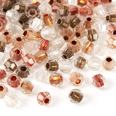 2Bags 200Pcs Transparent Glass Beads GLAA-TA0003-44F-1