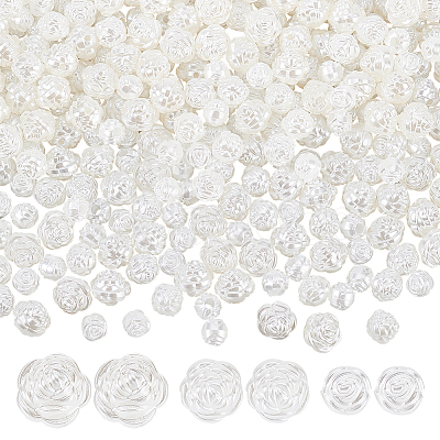 300Pcs 3 Styles Imitation Pearl Acrylic Beads OACR-GA0001-20-1