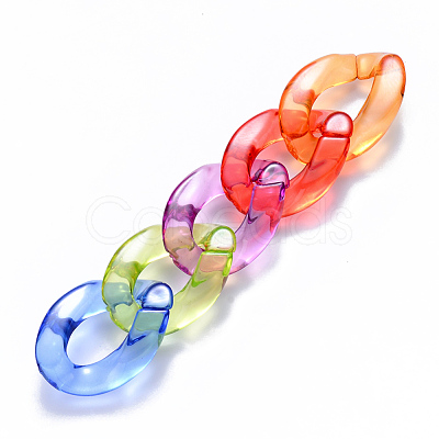 Transparent Acrylic Linking Rings OACR-S036-001A-J-1