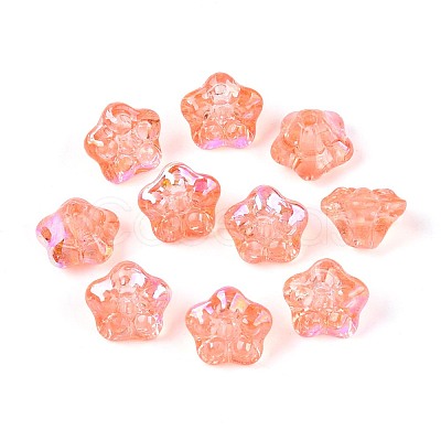 Electroplate Glass Beads Strands EGLA-T021-22H-1