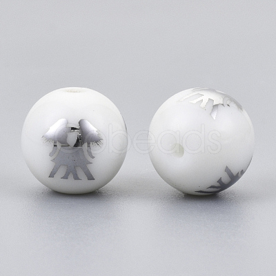Electroplate Glass Beads EGLA-S178-11D-01-1