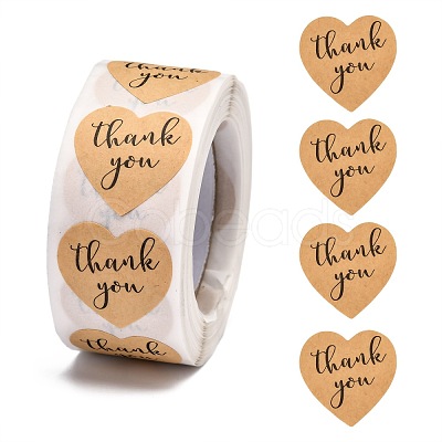 1 Inch Thank You Stickers DIY-G021-13A-1
