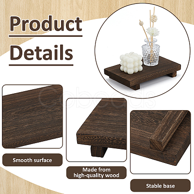 4Pcs Wooden Jewelry Display Pedestals ODIS-WA0001-05-1