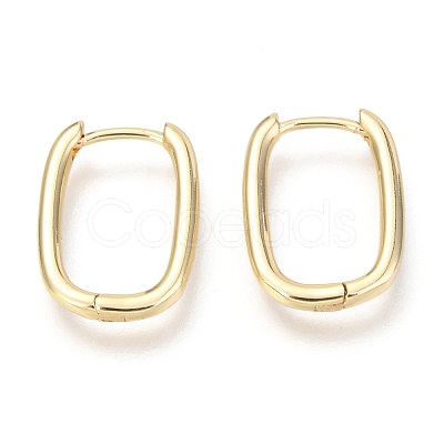 Brass Huggie Hoop Earrings EJEW-F245-07G-1