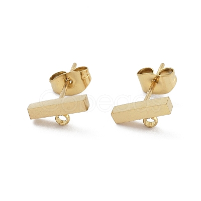 304 Stainless Steel Stud Earring Finding STAS-Z091-01G-02-1