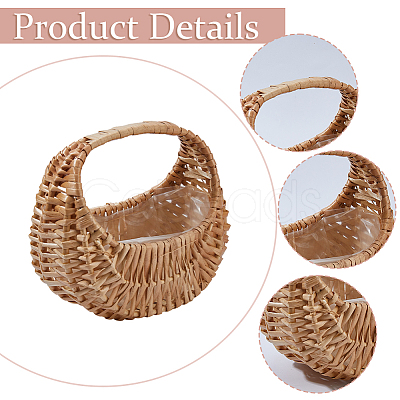 Wicker Baskets with Handle FIND-WH0139-894-1