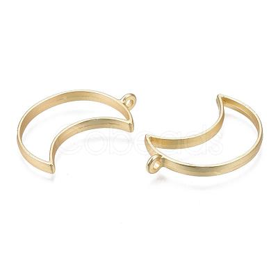Matte Style Rack Plating Alloy Open Back Bezel Pendants PALLOY-S047-39C-FF-1