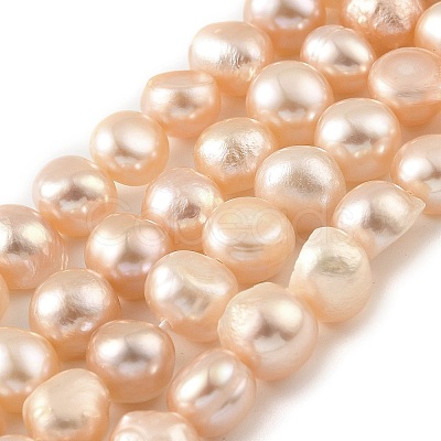Natural Cultured Freshwater Pearl Beads Strands PEAR-A006-08B-1