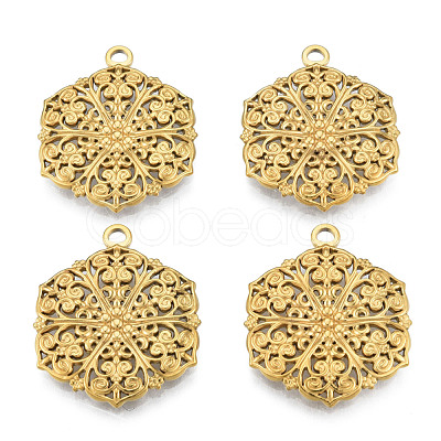 Ion Plating(IP) 201 Stainless Steel Pendants STAS-N098-206LG-1