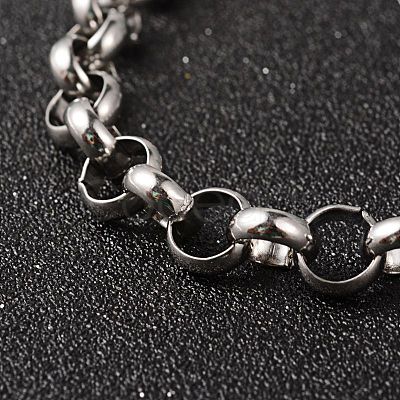 Tarnish Resistant 304 Stainless Steel Rolo Chain Bracelets BJEW-H477-04-1