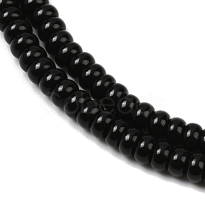Natural Obsidian Beads Strands G-K343-C44-01-1