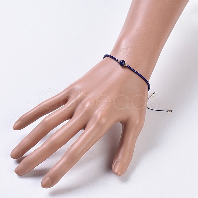 Nylon Thread Braided Beads Bracelets BJEW-JB04346-05-1