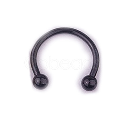 303 Stainless Steel Circular/Horseshoe Barbell Nose Rings WG86D19-07-1