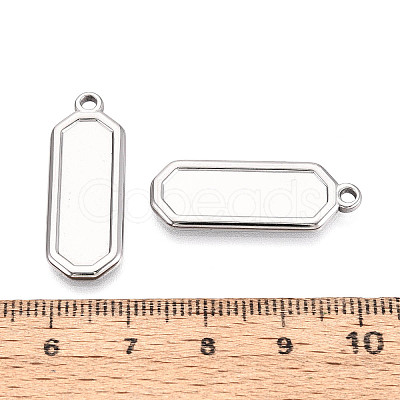 304 Stainless Steel Pendant Cabochon Settings STAS-N108-63P-1