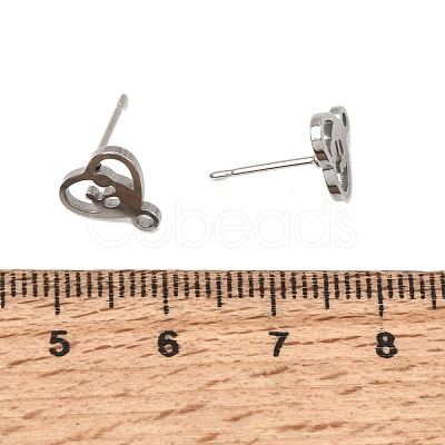 304 Stainless Steel Stud Earring Findings SA-CBAAD0D-02P-1