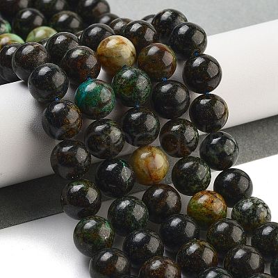 Natural Azurite Beads Strands G-Z063-A04-01-1