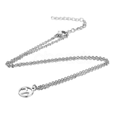 Non-Tarnish 201 Stainless Steel Pendants Necklaces NJEW-S063-TN505-1-1