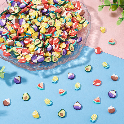 210G 7 Styles Handmade Polymer Clay Cabochons CLAY-TA0002-03-1